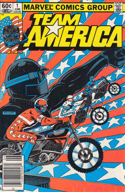 Cover for Team America (Marvel, 1982 series) #1 [Newsstand]