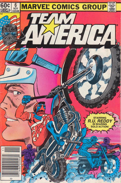 Cover for Team America (Marvel, 1982 series) #6 [Newsstand]