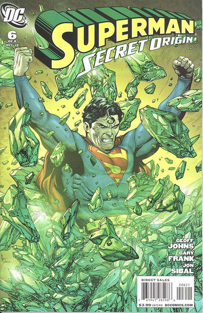 Cover for Superman: Secret Origin (DC, 2009 series) #6 [Gary Frank Kryptonite Cover]