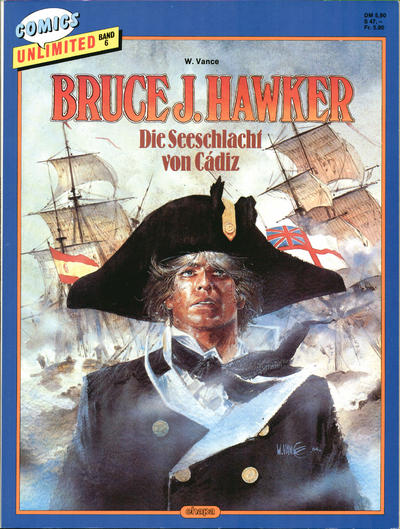 Cover for Comics Unlimited (Egmont Ehapa, 1986 series) #6 - Bruce J. Hawker - Die Seeschlacht von Cádiz