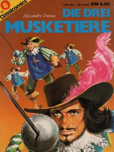 Cover for Classicomics (Schwager & Steinlein, 1974 series) #8 - Die drei Musketiere