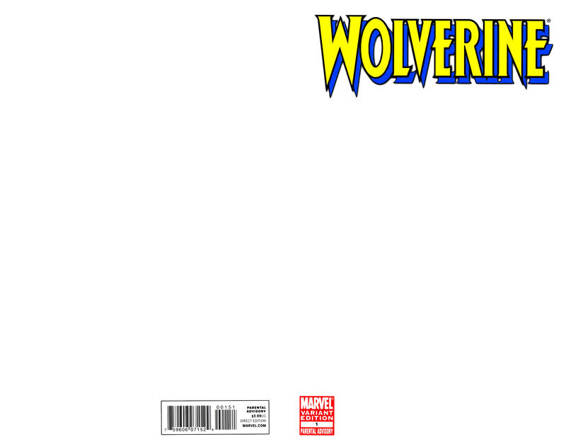 Cover for Wolverine (Marvel, 2010 series) #1 [Blank Variant]