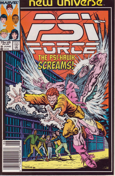 Cover for Psi-Force (Marvel, 1986 series) #8 [Newsstand]