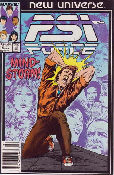 Cover for Psi-Force (Marvel, 1986 series) #9 [Newsstand]