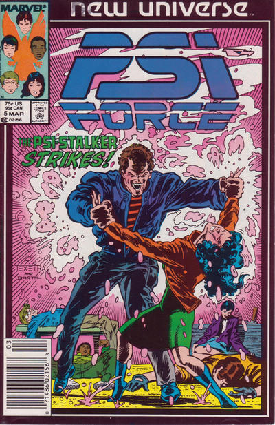Cover for Psi-Force (Marvel, 1986 series) #5 [Newsstand]