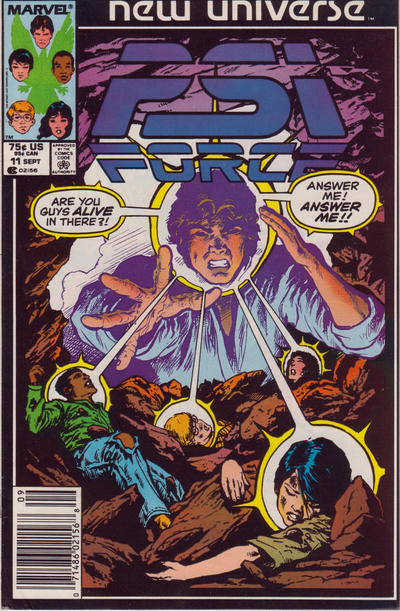 Cover for Psi-Force (Marvel, 1986 series) #11 [Newsstand]