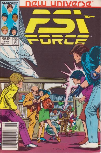 Cover for Psi-Force (Marvel, 1986 series) #12 [Newsstand]