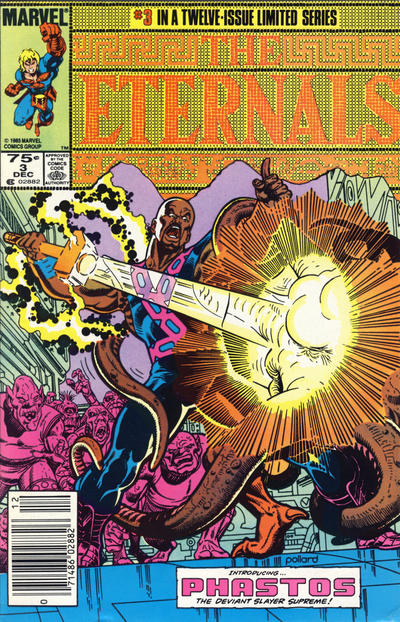 Cover for Eternals (Marvel, 1985 series) #3 [Newsstand]