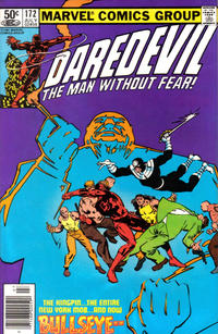 Cover for Daredevil (Marvel, 1964 series) #172 [Newsstand]