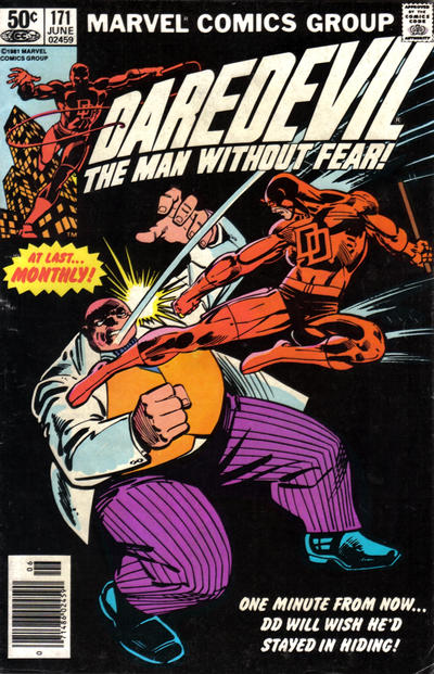 Cover for Daredevil (Marvel, 1964 series) #171 [Newsstand]