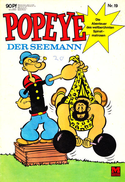 Cover for Popeye (Moewig, 1969 series) #19