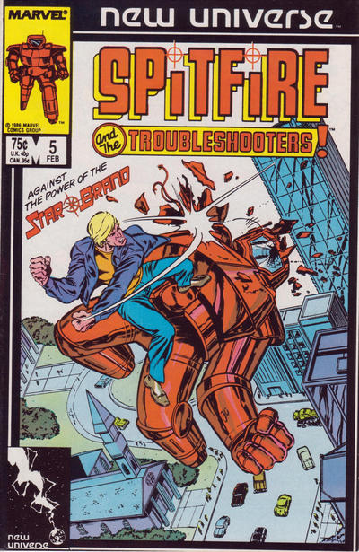 Cover for Spitfire and the Troubleshooters (Marvel, 1986 series) #5 [Direct]