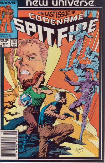 Cover for Codename: Spitfire (Marvel, 1987 series) #13 [Newsstand]