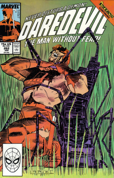 Cover for Daredevil (Marvel, 1964 series) #262 [Direct]