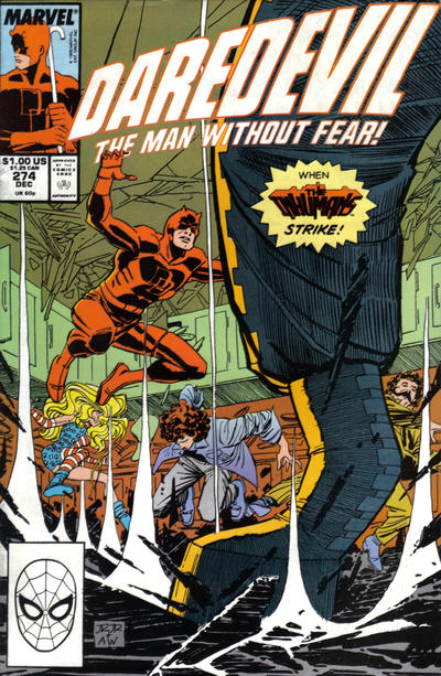 Cover for Daredevil (Marvel, 1964 series) #274 [Direct]