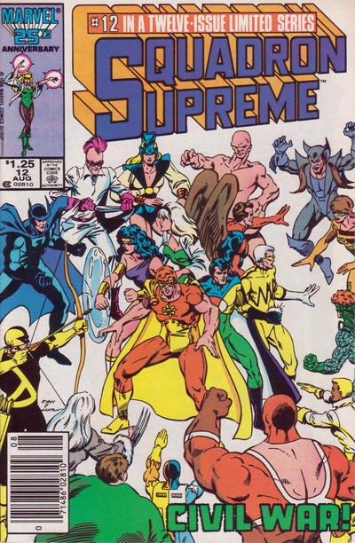 Cover for Squadron Supreme (Marvel, 1985 series) #12 [Newsstand]