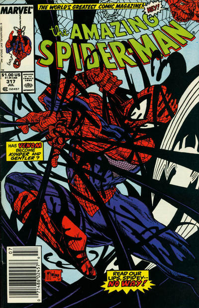Cover for The Amazing Spider-Man (Marvel, 1963 series) #317 [Newsstand]