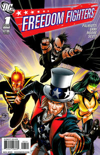 Cover Thumbnail for Freedom Fighters (DC, 2010 series) #1 [Shane Davis / Sandra Hope Cover]
