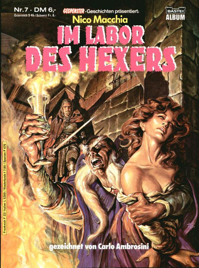 Cover for Gespenster-Geschichten präsentiert (Bastei Verlag, 1985 series) #7 - Nico Macchia - Im Labor des Hexers