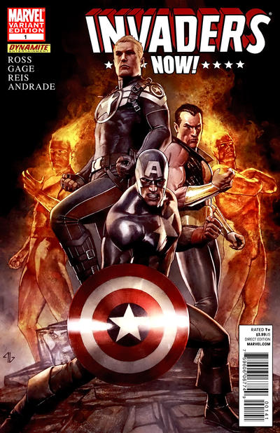 Cover for Invaders Now! (Marvel, 2010 series) #1 [Variant Edition - Invaders]