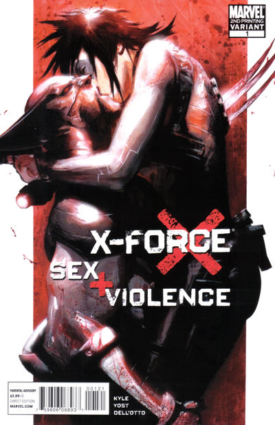 Cover for X-Force: Sex and Violence (Marvel, 2010 series) #1 [2nd Print Variant]