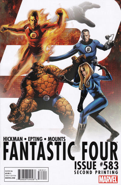 Cover for Fantastic Four (Marvel, 1998 series) #583 [Second Printing]