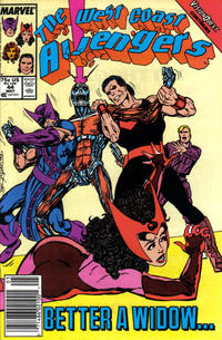Cover Thumbnail for West Coast Avengers (Marvel, 1985 series) #44 [Newsstand]
