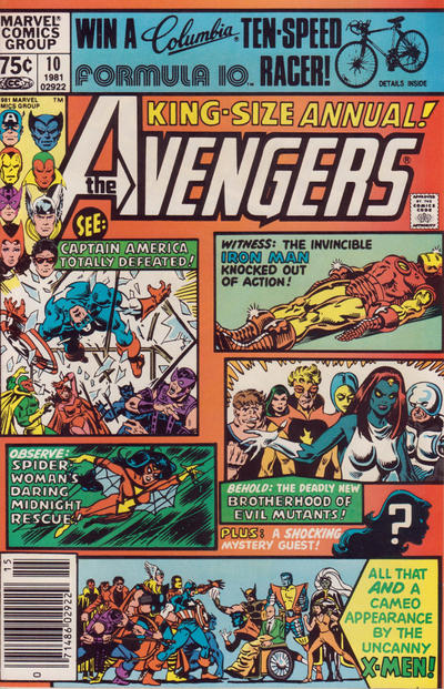 Cover for The Avengers Annual (Marvel, 1967 series) #10 [Newsstand]