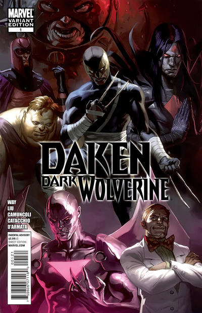 Cover for Daken: Dark Wolverine (Marvel, 2010 series) #1 [Marko Djurdjevic Variant Cover]