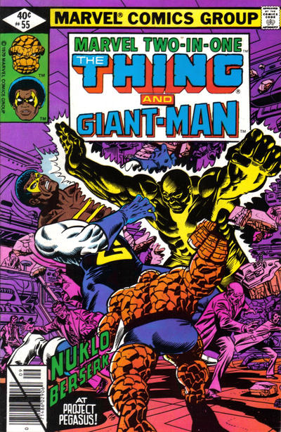 Cover for Marvel Two-in-One (Marvel, 1974 series) #55 [Direct]