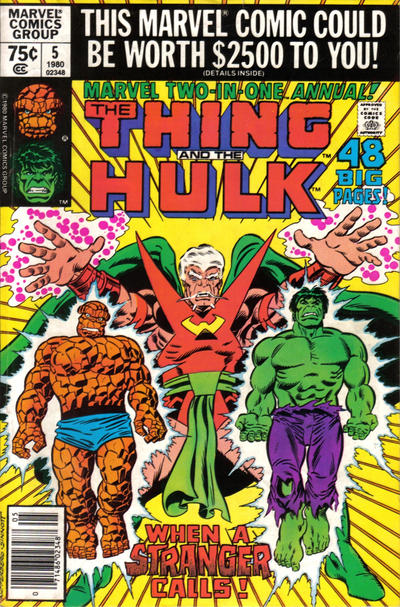 Cover for Marvel Two-in-One Annual (Marvel, 1976 series) #5 [Newsstand]