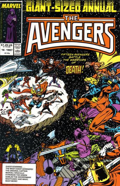 Cover for The Avengers Annual (Marvel, 1967 series) #16 [Direct]