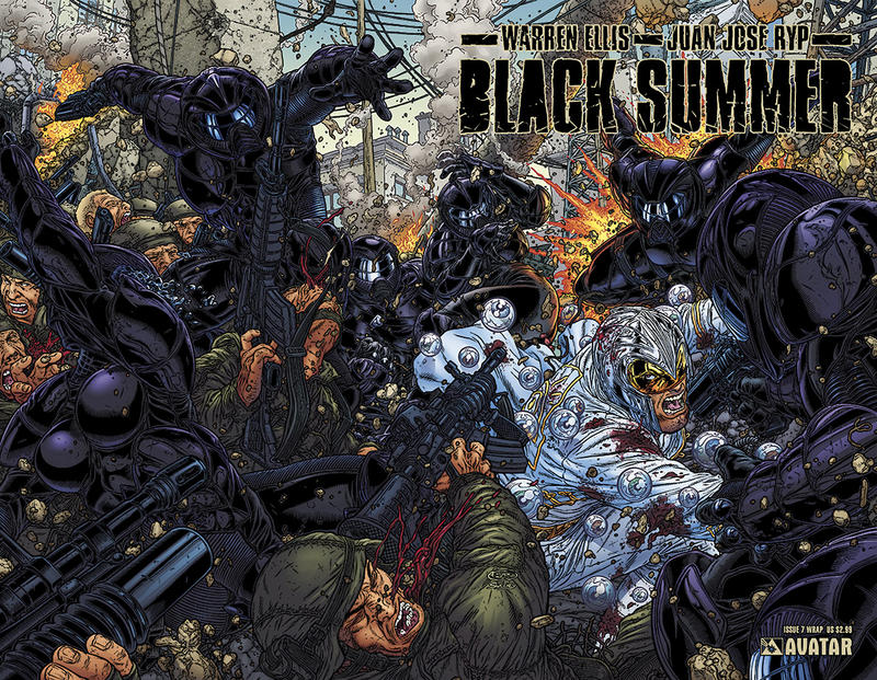 Cover for Black Summer (Avatar Press, 2007 series) #7 [Wraparound Cover]
