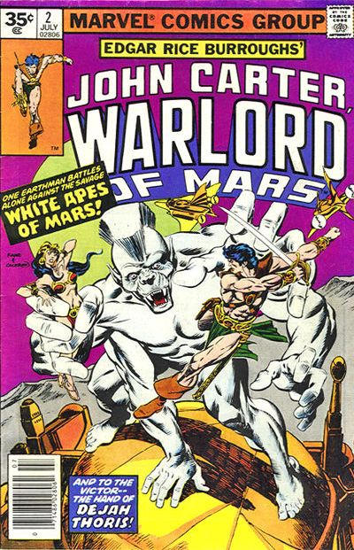 Cover for John Carter Warlord of Mars (Marvel, 1977 series) #2 [35¢]
