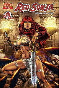 Cover for Red Sonja (Dynamite Entertainment, 2005 series) #29 [Ron Adrian Foil Cover]