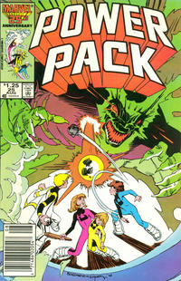 Cover Thumbnail for Power Pack (Marvel, 1984 series) #25 [Newsstand]