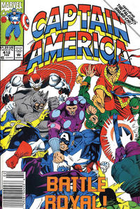 Cover for Captain America (Marvel, 1968 series) #412 [Newsstand]