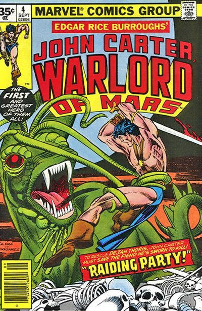 Cover for John Carter Warlord of Mars (Marvel, 1977 series) #4 [35¢]
