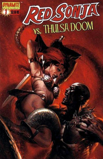 Cover for Red Sonja vs. Thulsa Doom (Dynamite Entertainment, 2006 series) #1 [Cover B - Gabriele Dell'Otto]