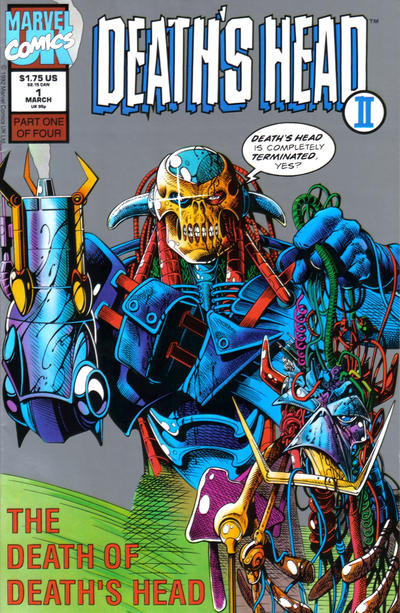 Cover for Death's Head II (Marvel, 1992 series) #1 [Second Printing]