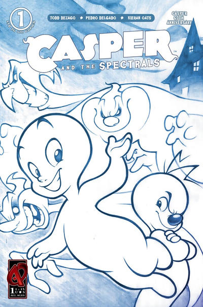 Cover for Casper and the Spectrals (Ardden Entertainment, 2009 series) #1 [Sketch Cover 1:15 ]