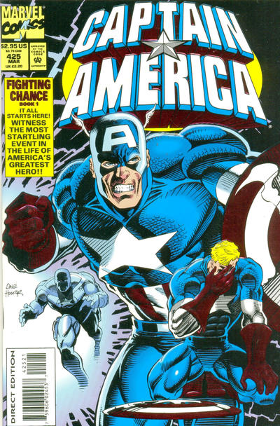 Cover for Captain America (Marvel, 1968 series) #425 [Foil Embossed Direct Edition]