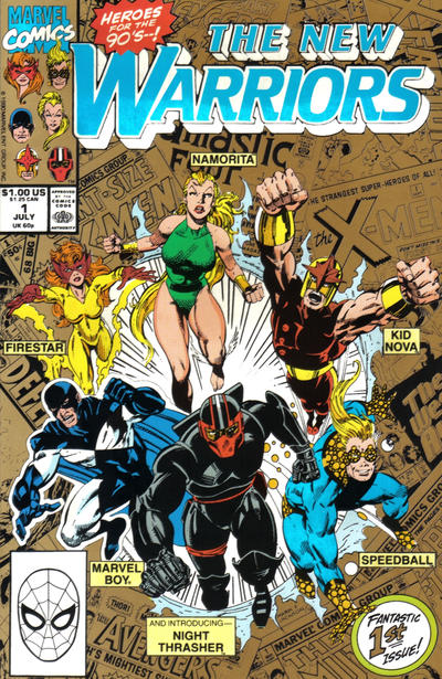 Cover for The New Warriors (Marvel, 1990 series) #1