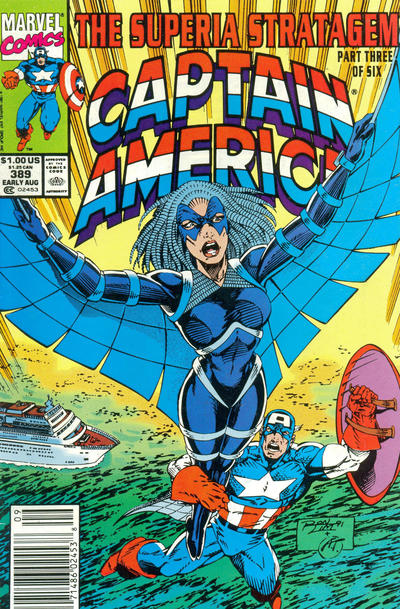 Cover for Captain America (Marvel, 1968 series) #389 [Direct]