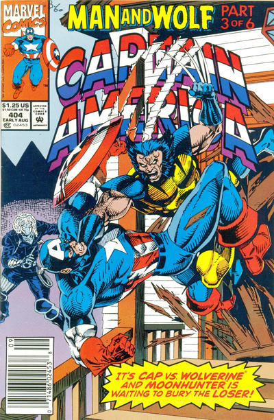 Cover for Captain America (Marvel, 1968 series) #404 [Newsstand]