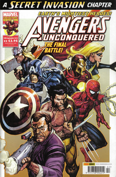 Cover for Avengers Unconquered (Panini UK, 2009 series) #22