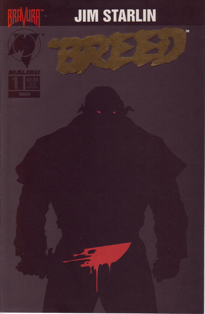 Cover for 'Breed (Malibu, 1994 series) #1 [Gold Foil Logo]