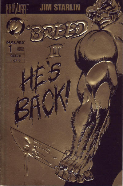 Cover for 'Breed II (Malibu, 1994 series) #1 [Gold Edition]