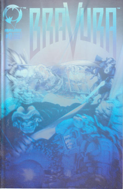 Cover for Bravura (Malibu, 1994 series) #0 [Holographic Limited Edition]
