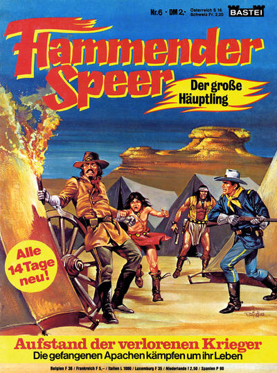 Cover for Flammender Speer (Bastei Verlag, 1979 series) #6
